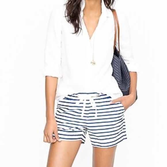 J crew striped shorts Clearance